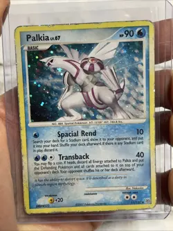 Palkia - 11/130 - Holo Rare HP-DMG Pokemon Diamond and Pearl DAMAGED 2007 TCG - Image 1