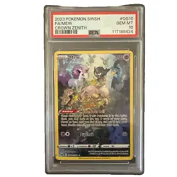Pokemon Mew Crown Zenith Galarian Gallery Full Art #GG10 PSA 10 Gem Mint - Image 5