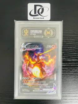 APH Black 10+ Pokemon TCG Charizard VMAX (Chinese) 080/S-P Full Art Holo - Image 1