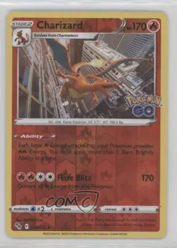 Charizard Reverse Foil Pokemon Sword & Shield Pokemon Go #010 - Image 1