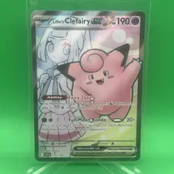 Pokemon Lillie’s Clefairy EX 195 Black Star Promo + Lillie's Pearl - Image 1