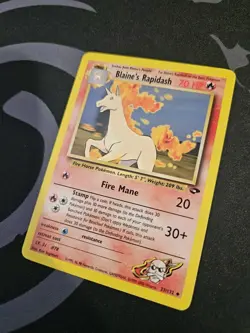 Pokemon TCG Blaine's Rapidash Gym Challenge 33/132 Regular Unlimited Uncommon LP - Image 3