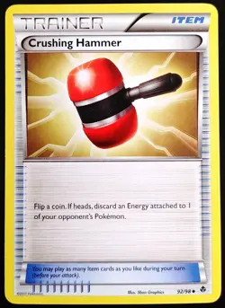 Crushing Hammer - 92/98 - Uncommon - Black & White 2: Emerging Powers - Pokemon - Image 1