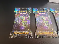 New Sealed Pokemon TCG SM Sleeved Booster - Forbidden Light x1, LOST THUNDER x3 - Image 2