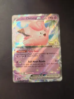 Lillie's Clefairy ex 056/159 Double Rare Holo Pokemon 2025 Journey Together NM - Image 1