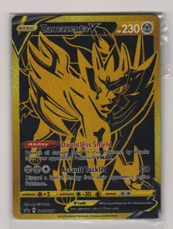 Zamazenta V SWSH077 Holo P Sword & Shield Sealed Promo NM Pokemon - Image 1