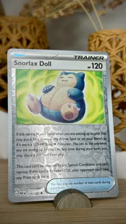 Snorlax Doll 175/182 Uncommon Paradox Rift Pokemon Reverse Holo Near Mint 🍚🍙🍘 - Image 1