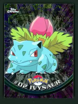 Ivysaur NM 02 - Topps Chrome TV Animation Edition - Pokemon - Image 3