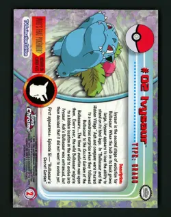 Ivysaur NM 02 - Topps Chrome TV Animation Edition - Pokemon - Image 4