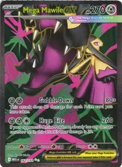 MEGA MAWILE EX 162/132 ULTRA RARE MEGA EVOLUTION POKEMON NEAR MINT - Image 2