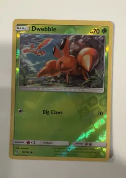 DWEBBLE 10/236 COMMON UNIFIED MINDS POKEMON REVERSE HOLO NM WITH MOLTRESS - Image 1