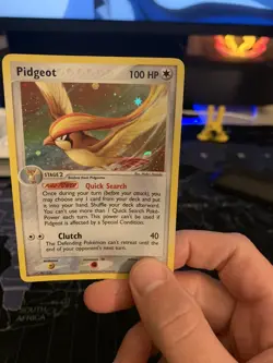 Pidgeot 10/112 Holo Rare Swirl Pokemon EX FireRed LeafGreen 2004 LP/MP - Image 1
