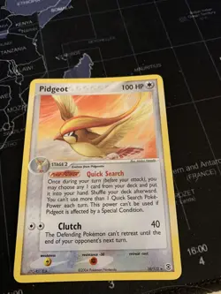 Pidgeot 10/112 Holo Rare Swirl Pokemon EX FireRed LeafGreen 2004 LP/MP - Image 2