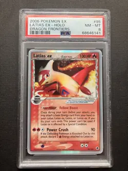 2006 Pokemon Dragon Frontiers Latias Ex 95/101 PSA 8 NM-Mint - Image 1