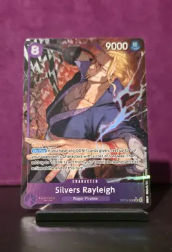 Namco Silvers Rayleigh OP13-066 Carrying On His Will Alt Art Foil 9000 SR Chara… - Image 1