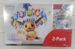 Pokemon Prismatic Evolutions Elite Trainer Box & Booster Bundle - Costco 2 Pack - Image 1