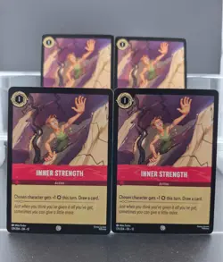 Disney Lorcana Inner Strength 129/204 Wilds Unknown Common 4 Cards - Image 1