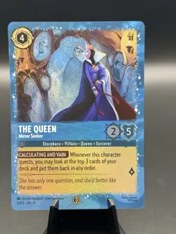 The Queen Mirror Seeker - Disney Lorcana Promo Cards 12/P3 Glitter Foil NM - Image 1