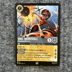 Disney Lorcana Wilds Unknown Mrs Incredible Determined Rescuer 195/204 Legendary - Image 1