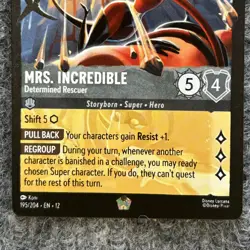 Disney Lorcana Wilds Unknown Mrs Incredible Determined Rescuer 195/204 Legendary - Image 4