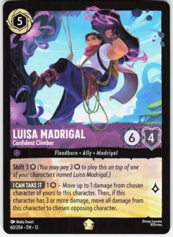 Luisa Madrigal Confident Climber 60/204 Wilds Unknown Disney Lorcana - Image 1