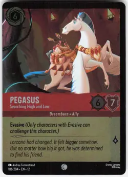 Pegasus Searching High and Low Foil Foil 106/204 Wilds Unknown Disney Lorcana - Image 1