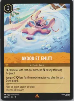 Disney Lorcana Winterspell (11) #29/204 Akood Et Emuti - Image 1
