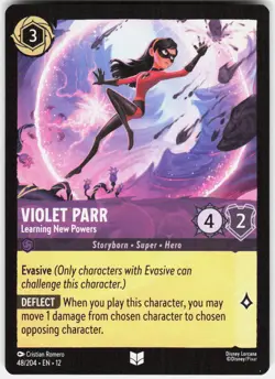 Violet Parr Learning New Powers 48/204 Wilds Unknown Disney Lorcana - Image 1
