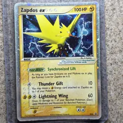 Pokemon Zapdos EX Card 033- Light Played Black Star Promo Holo (B) - Image 1