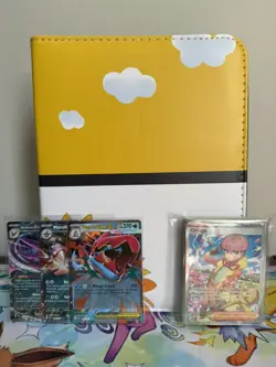 Pokemon Bundle Binder With Zipper & Handle, Includes 30+ Mint Condition Cards - Image 1