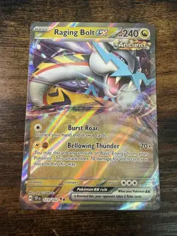 Raging Bolt ex 123/162 Holo Shiny Pokemon TCG Card Temporal Forces NEAR MINT - Image 1