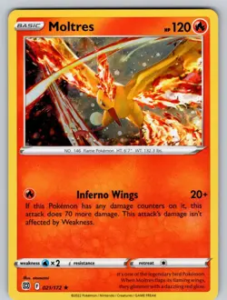 Moltres (Cosmos Holo) 021/172 Holo Miscellaneous Cards & Products Pokemon NM - Image 1