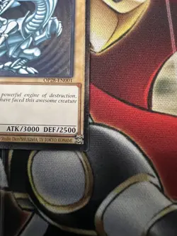 Blue-Eyes White Dragon OP28-EN001 OTS Pack 28 Unlimited Ultimate Rare NM - Image 3
