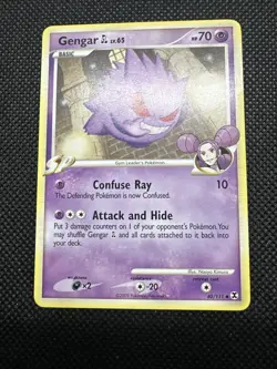 Gengar 40/111 Pokemon Card Platinum Rising RivalsL Lv. 65 Rare Pokemon - Image 3