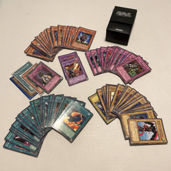 Yu-Gi-Oh! Mixed Lot 108 Cards Used Variety and Card Holder - Image 1