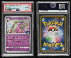 Espeon (Pokemon Card Gym Promo Pack) Japanese Sword & Shield Promo PSA 10 GEM MT - Image 3
