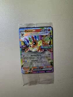 Pokemon TCG Flareon EX Double Rare Holo Card Prismatic Stamped Sealed 014/131 - Image 1