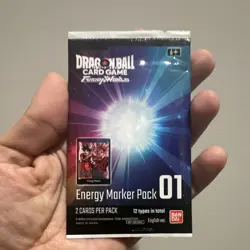 Bandai Dragon Ball Card Game Fusion World Energy Marker Pack 01 2 Cards - Image 1