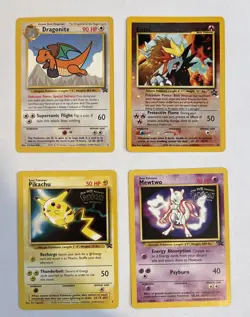Pokemon The First Movie Black Star Promo Cards | Lot of 4 - Image 1