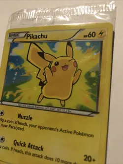 Pokemon Card Pikachu XY 42/146 Holo Movie Promo Factory Sealed Bonus Card - Image 2