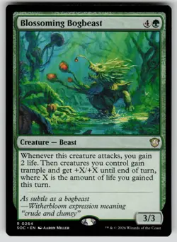 Blossoming Bogbeast Rare Commander: Secrets of Strixhaven 264 MTG Near Mint 2026 - Image 1