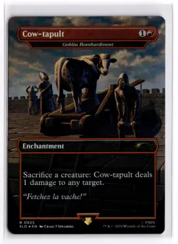 Cow-tapult Goblin Bombardment Foil Secret Lair 825 LP MTG Magic: the Gathering - Image 1