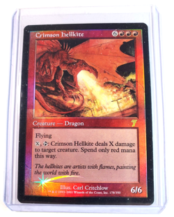 Crimson Hellkite Magic the Gathering 7th Edition Foil #178 - Image 1