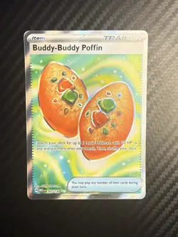 Buddy-Buddy Poffin 167/132 Ultra Rare Mega Evolution Pokemon - Image 3