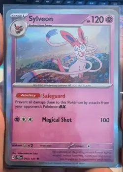 Sylveon 040/131 Holo NM Pokemon Card SV Prismatic Evolutions - Image 1
