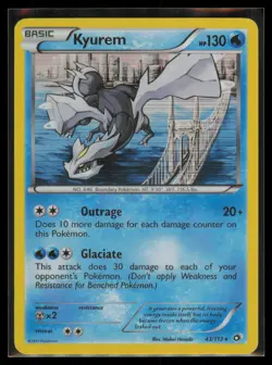 2013 Black & White - Legendary Treasures Kyurem Basic/Rare Holo #43 - Image 1