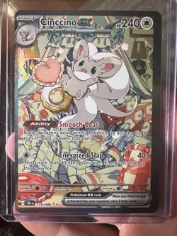Cinccino EX SIR 119/086 English Version Chaos Rising NM Pokemon TCG Ready 2 Ship - Image 1