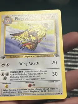 Pokemon TCG Pidgeot 24/64 1st Edition Jungle 1999 Non Holo Rare- NM/ LP - Image 2