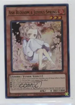 SR - Ash Blossom & Joyous Spring 1st Ed. YuGiOh Quarter Century Stampede - Image 1