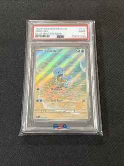 2023 Pokemon 151 Squirtle Illustration Rare #170 PSA 9 - Image 3